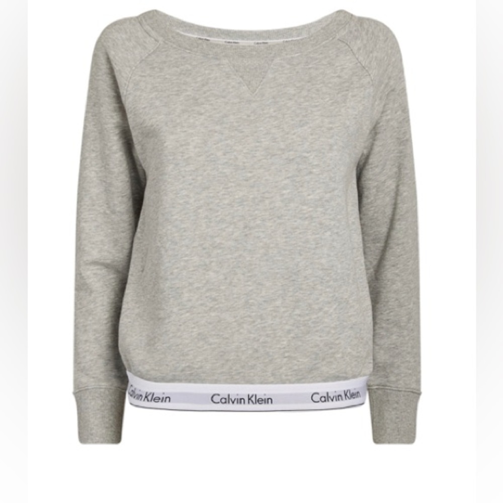 Calvin Klein Crew Neck Sweatshirt with Banded Logo. Size L.